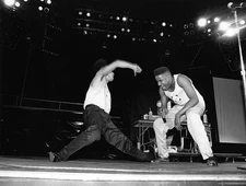 Rappers Kid and Play of Kid-N-Play performs at Kemper Arena in Kan- Old Photo