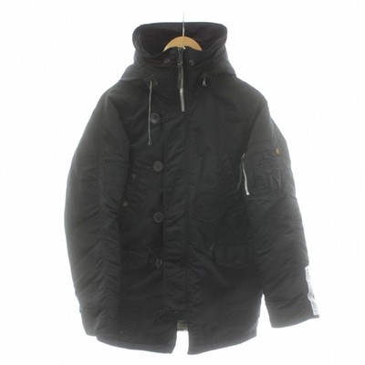 Alpha ALPHA N-3B Flight Jacket Men s L Black Nylon Polyester Vintage AB