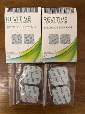 Revitive Circulation Booster Electrode Replacement Body Pads x 8 NEW
