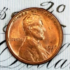 * 1927-S * NEAR+ BLAZING RED GEM BU MS LINCOLN WHEAT PENNY * FROM COLLECTION