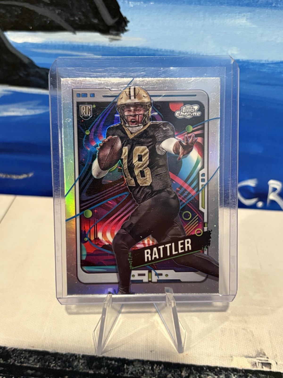 SPENCER RATTLER RC-2024 Topps Cosmic Chrome Refractor #164 Saints