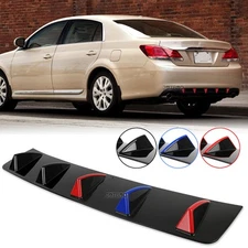 For Toyota Avalon Rear Bumper Lips Diffuser Shark Fins Spoiler Splitter Body Kit