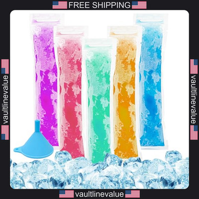 Maqihan 100 BPA-Free Popsicle Bags 230ml Yogurt Ice Candy Plastic Tubes