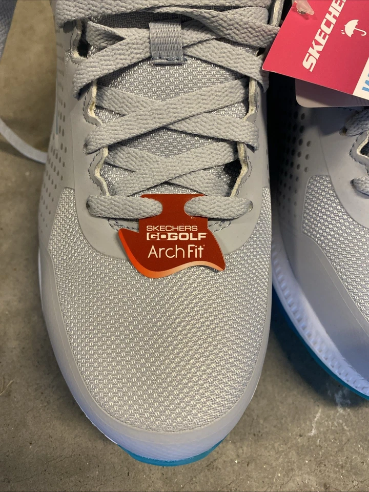 Zapatos de golf deportivos para mujer Skechers Go Golf Elite 5 gris/aqua (123031/GYAQ) Foto 2 de 4