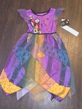 Nightmare Before Christmas Sally Girl's Character Costume Nightgown Gown Sz 6 6X