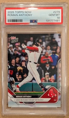 2025 Topps Now - Roman Anthony #279 (RC) Boston Red Sox PSA 10
