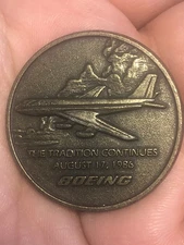 Coin Medal - Boeing - 5000 Jet Transports August 17, 1986