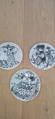 Nymölle Denmark Bjorn Wiinblad  3 Monate - Januar - April Mai 1970s Vintage