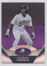 2011 Bowman Platinum Prospects Retail Purple Refractor Michael Choice #BPP43 1m7