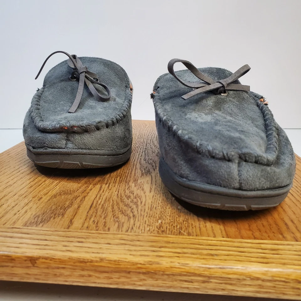 Zapatos Dockers Para Hombre Talla 10.5 Gris Mocasín Zapatillas Forradas Difusas Cómodas Interior Foto 2 de 4