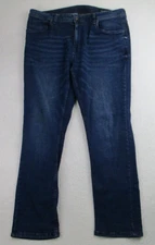 The Perfect Jean NYC Jeans Mens 38x30 Slim Fit Thick Tapered Leg Blue Denim