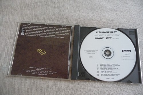 STEPHANE BLET CD FRANZ LISZT DE FAUST à MEPHISTO . - Imagen 3 de 3