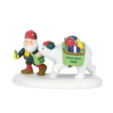 Dept 56 POLAR BEAR POST 6003118 North Pole MERRY LANE Mailman Department D56 New