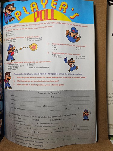Nintendo Power Magazine First Premier Issue 1 Super Mario 2. Jul/Aug 1988 Zelda - Picture 3 of 8