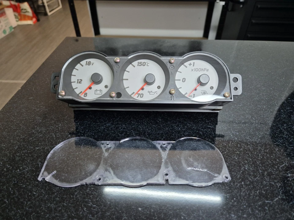 Acrylic Replacement Screen Suit Nissan Skyline R34 Triple Gauge - GTT GTR 34 - Image 4 of 4