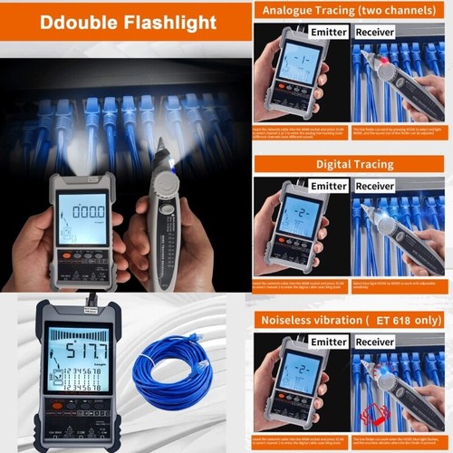 Advanced Networking Cable Tester with POE Test and Digital Tracing Features - Afbeelding 4 van 8