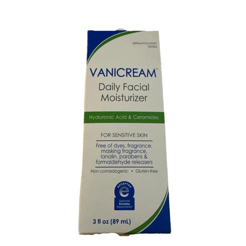Vanicream Daily Facial Moisturizer With Ceramides And Hyaluronic Acid 3oz