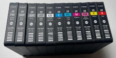 5 Sets (60) Virgin Genuine Empty Canon 29 Ink Cartridges QUALITY EMPTIES CLI-29