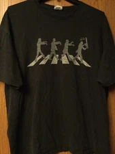 Zombies Crossing Abbey Road - Black Shirt - Port And Company