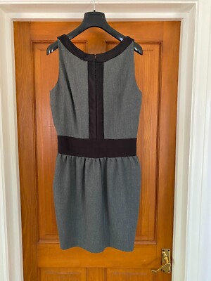 GOMEZ-GRACIA Etuikleid Größe UK 10 schwarz & grau neu mit Etikett BRANDNEU