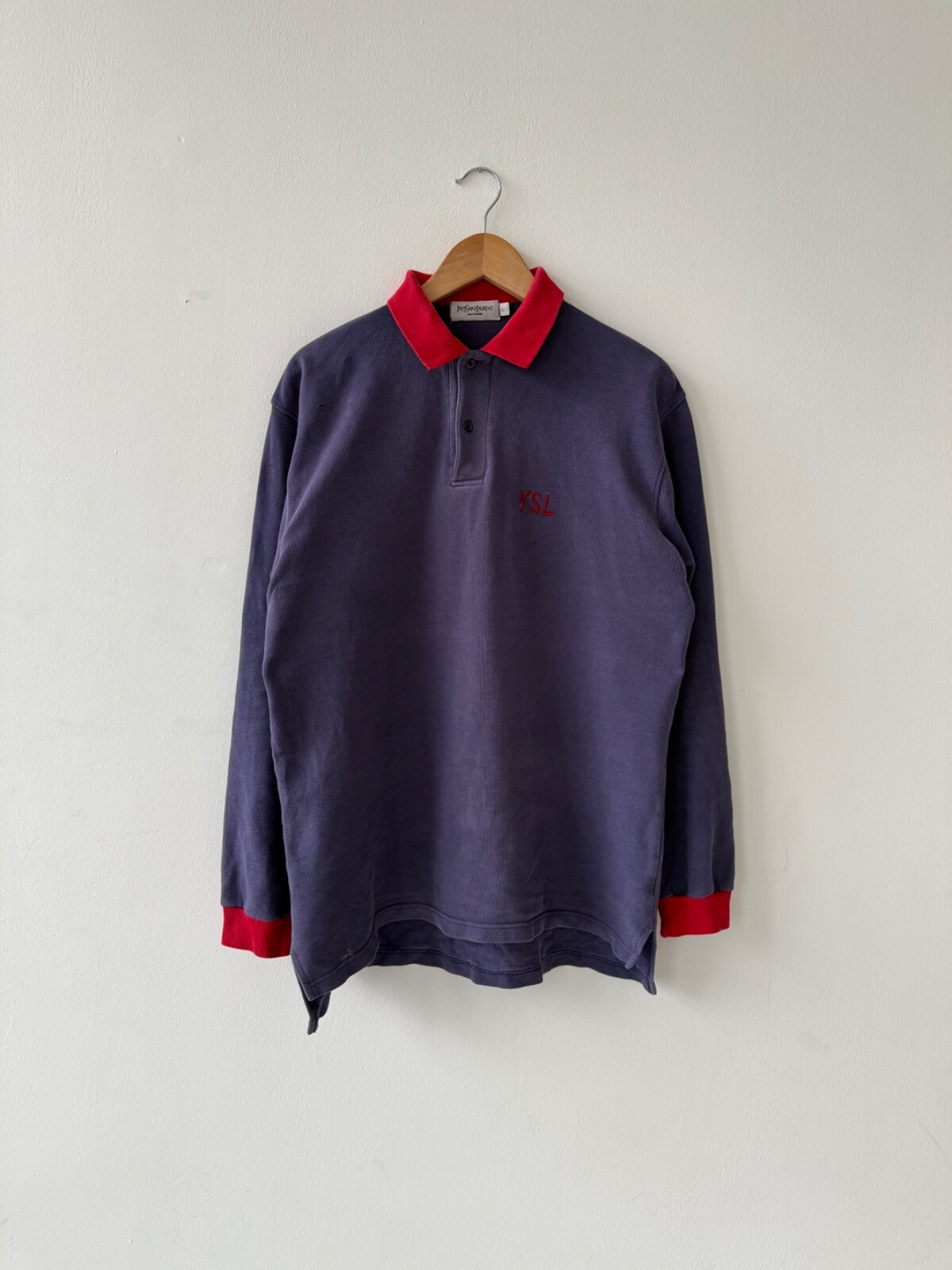 Polo uomo YSL Yves Saint Laurent vintage invecchiato y2k taglia L
