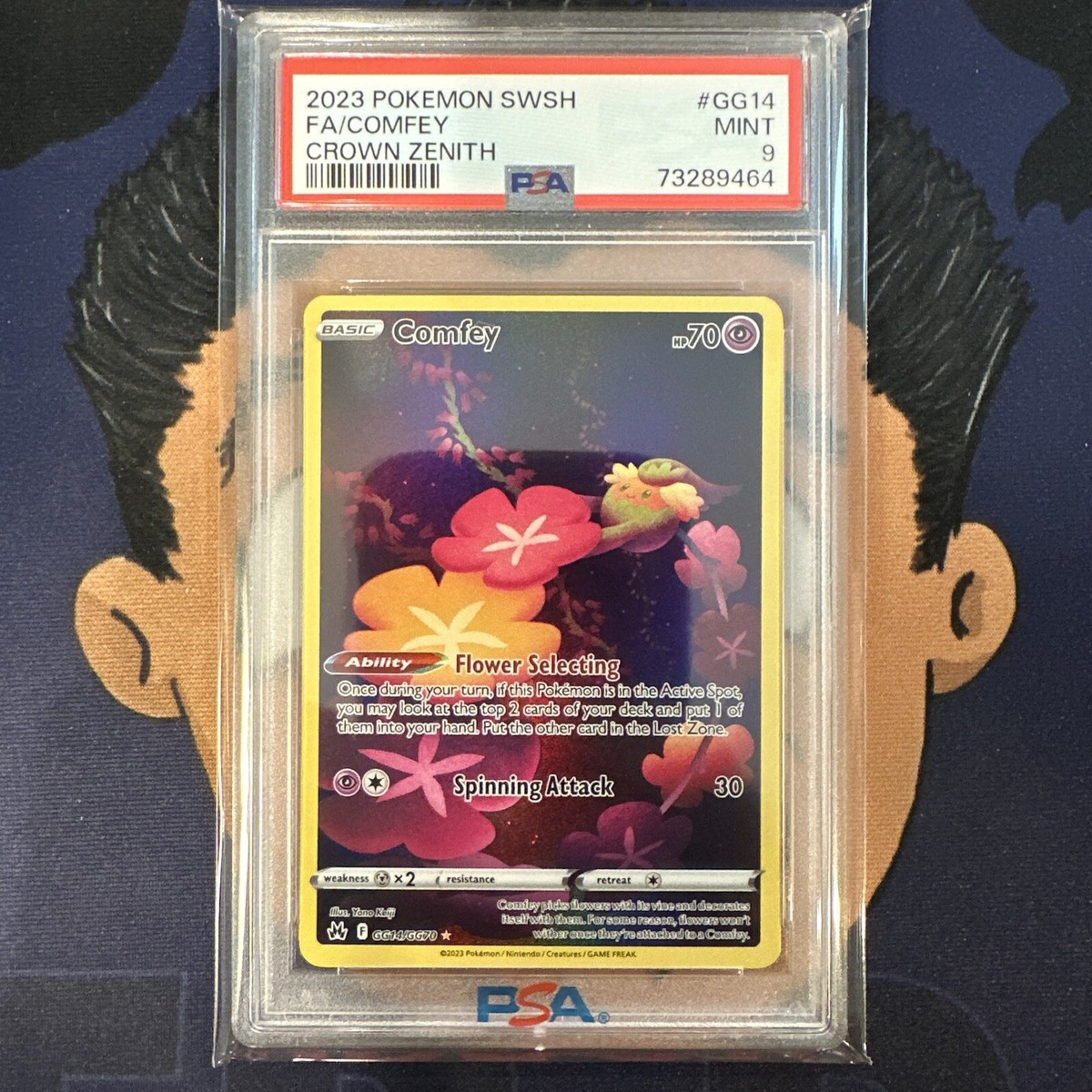 PSA 9 MINT 2023 Pokemon Crown Zenith COMFEY GG14 Full Art | eBay