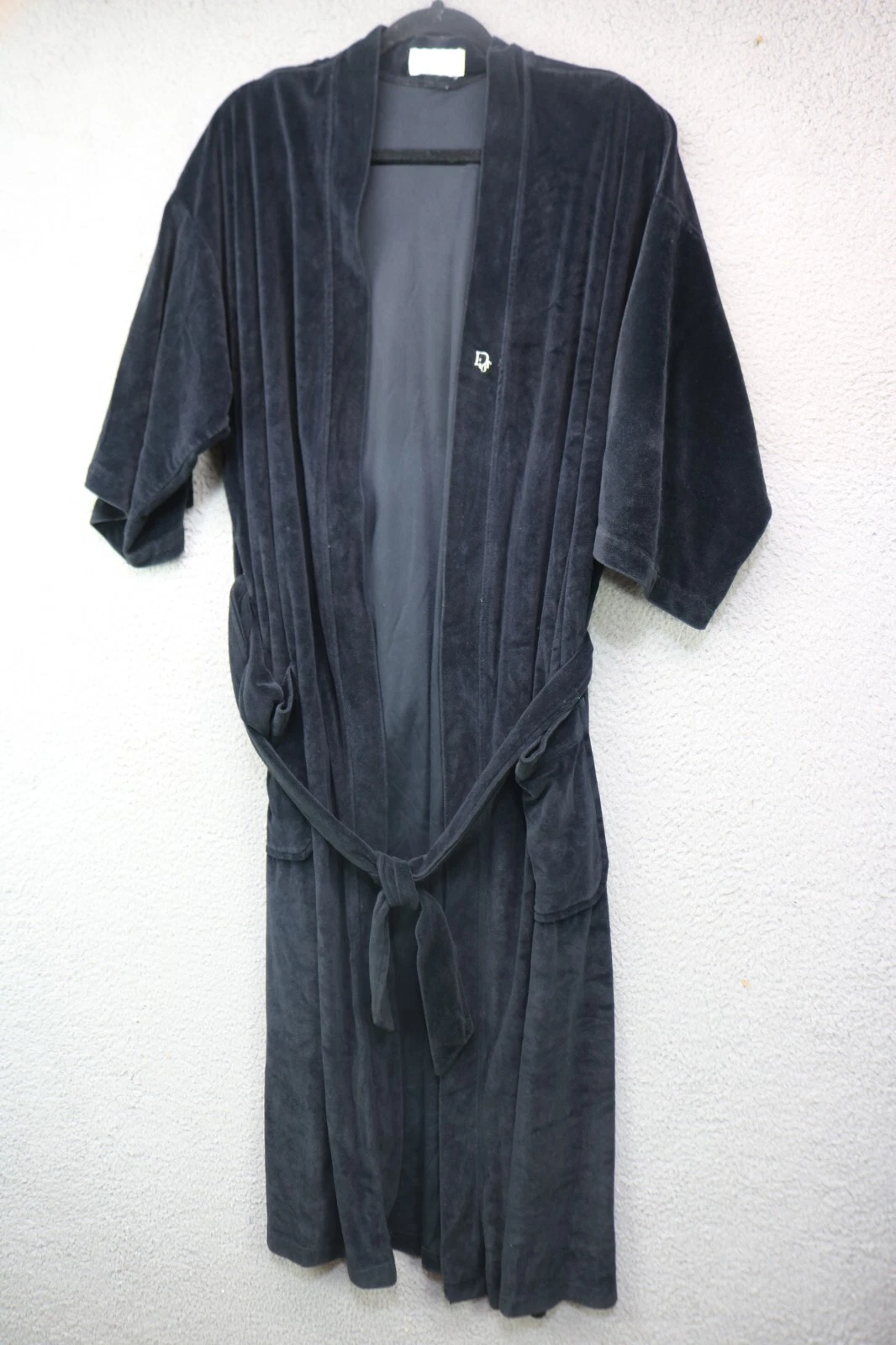 Robe longue velours noir Christian Dior Monsieur   Taille OS