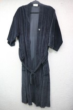 Christian Dior Monsieur Black Velour Long Robe-Size OS