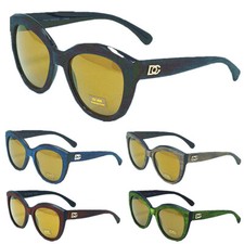 Womens Mens Designer Sunglasses Shades Wrap Around Wood Grain pattern Frame