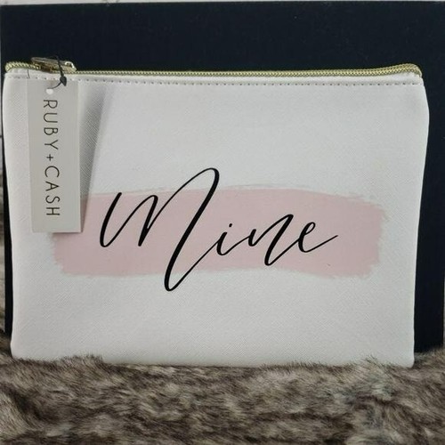 Ruby + Cash White Mine Makeup Pouch Travel Bag