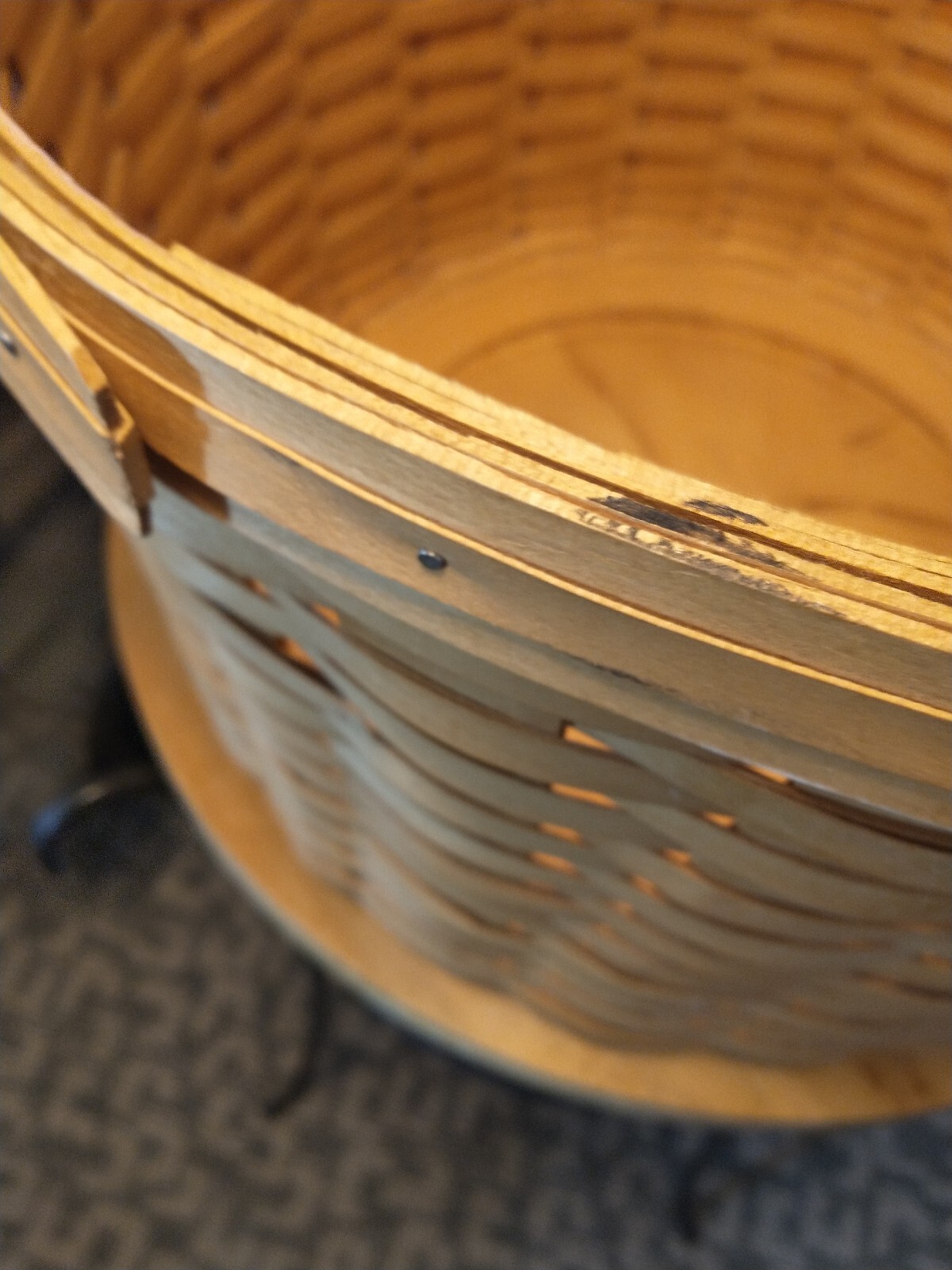 Longaberger Basket Wrought Iron Side Table Rare Hostess Gift Huge 1