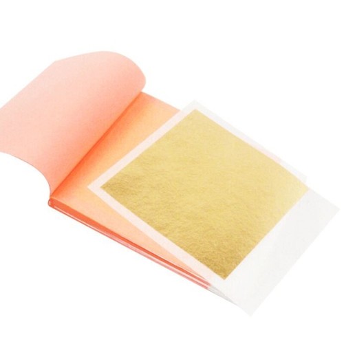 25 Sheets Shiny Gold Leaf Set Jewelry Making Decoration Supplies 14x14 for - Picture 11 of 11