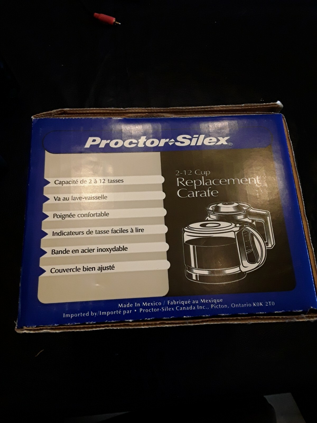 NEW Proctor Silex Replacement Carafe 2-12 Cup Automatic Drip Coffee 88065