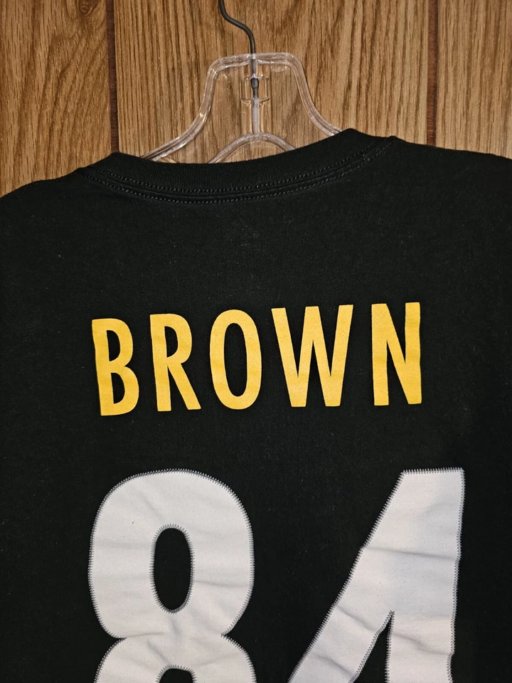 Футболка мужская Pittsburgh Steelers Antonio коричневая XL черная двусторонняя с графическим логотипом - Изображение 2 из 4