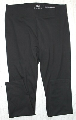 Lee Riders Women's Black Mid Rise Leggings ~S~