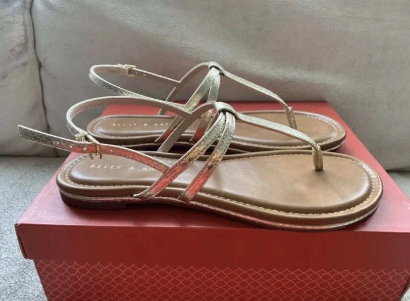 Kelly Katie Sandals Women s Size 8.5M Gold MSRP 65 New