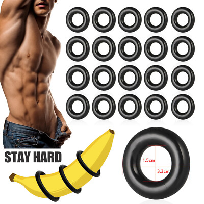 Strong Men Rinba 20PCS Cock Ring Super Strong Stretchy Stay Harder Penis Rings Cockring ...