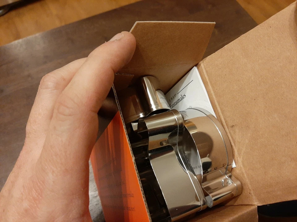 Juego de 3 cortadores de galletas de Halloween Pampered Chef #1097 con instrucciones y recibo Foto 3 de 3