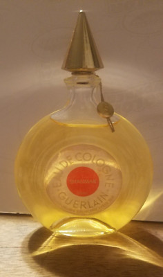 VINTAGE GUERLAIN SHALIMAR FRANCE EAU DE COLOGNE PERFUME 3.4 MONTRE WATCH BOTTLE