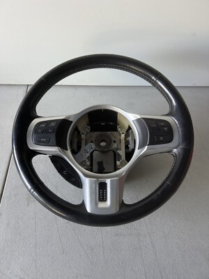   08-15 OEM Mitsubishi Evolution Evo X Steering Wheel Black Leather
