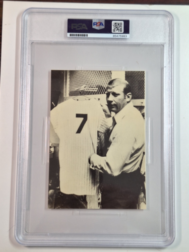 MICKEY MANTLE AUTO Custom 1/1 SLAB With 4 inch auto in black ink Psa/dna #5983 - Picture 2 of 3