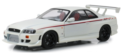 GREENLIGHT - NISSAN Skyline GT-R (R34) 1999 pearl white - 1/18