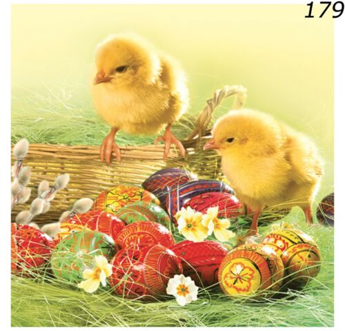 Papierservietten Ostern für Decoupage Basteln Servietten LUXUS 33x33cm 3-lagig x 20 - Bild 20 von 25