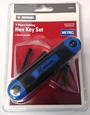 Jobsmart 1038087 7pc Metric Folding Hex Key Set