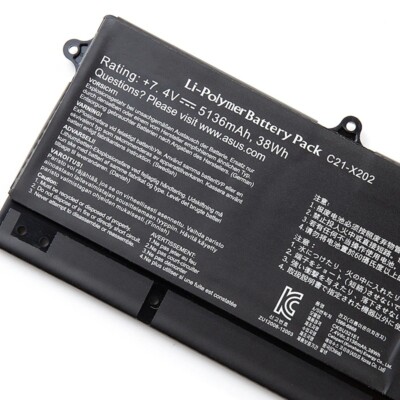 Genuine New for ASUS VivoBook X202 X202E X201E S200E Q200E C21-X202 Notebook Battery