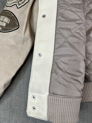 *NWT* Abercrombie & Fitch Echo Park Football Varsity Bomber Letterman Jacket (S) - Picture 12 of 17