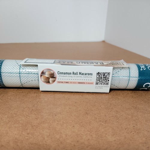 Brand New in Box Taste of Home Silicone Baking Mat, 15 x 10 in - Blue & White - Afbeelding 4 van 6