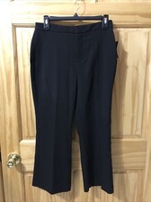 Nine West Women’s Kick Flare Dress Pants Sz 4P Black Retail $50 (TW-4098)