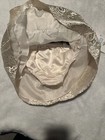 Rare Edition Infant Girls Stretch Velvet Brocade Dress With Headwrap — photo 4