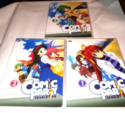 Comic Party Revolution DVD complete collection japanese-english audio 3 disc set